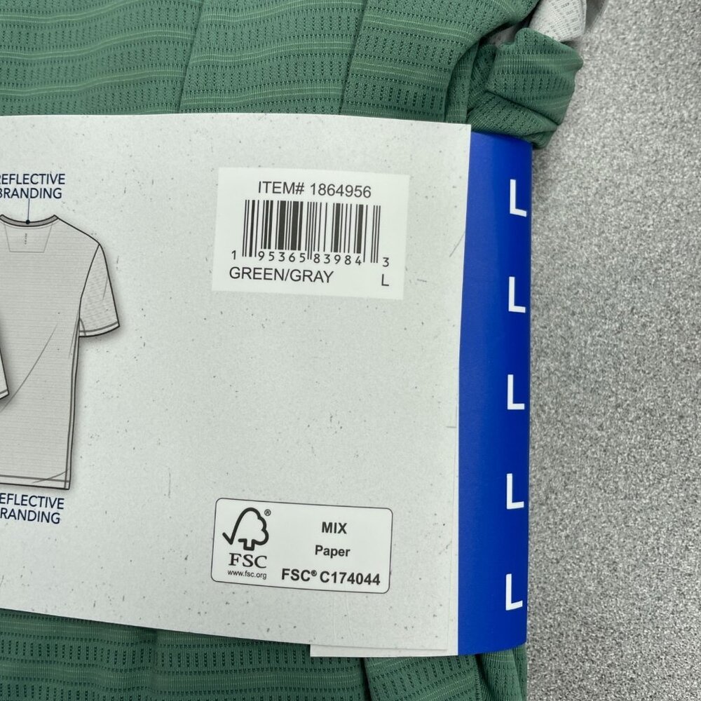 Soybu Men's L 2-Pack Active T-Shirts Green/Gray N0832 - Picture 7 of 8